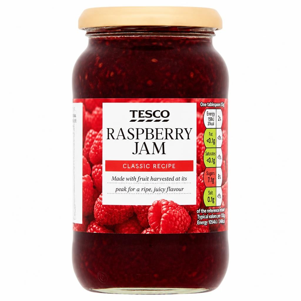 Tesco Raspberry Jam 454G