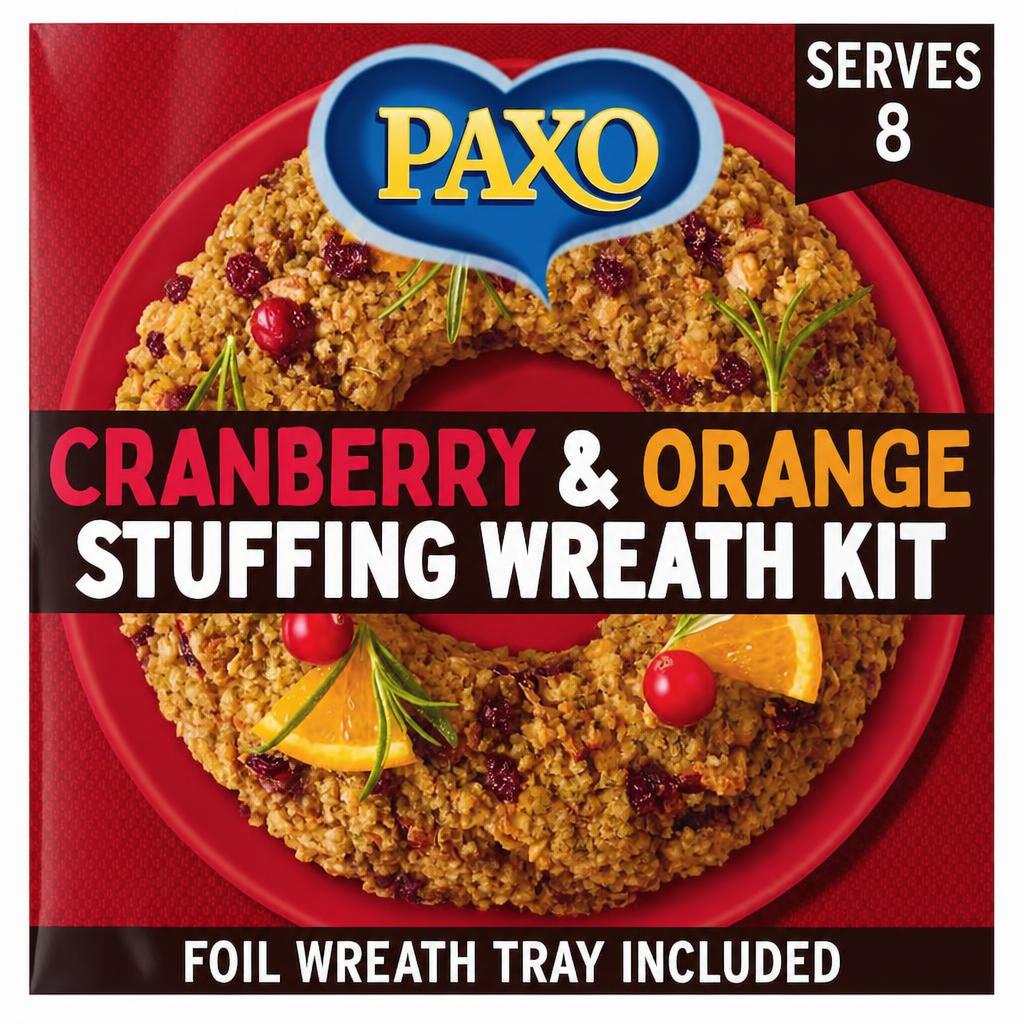 Paxo Cranberry & Orange Stuffing Wreath Kit 150G