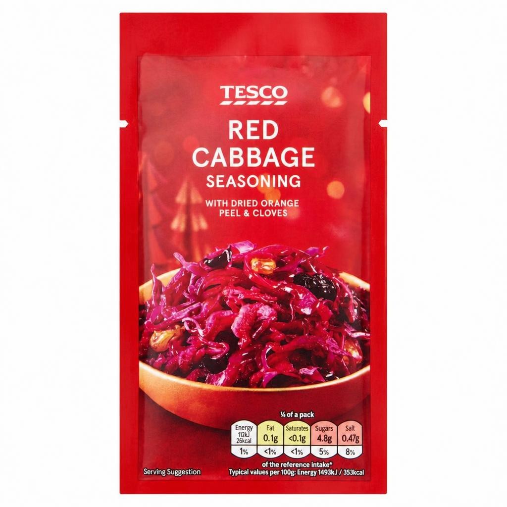 Tesco Spiced Red Cabbage Seasoning 30g
