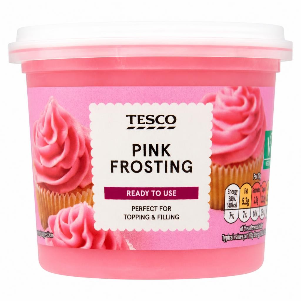 Tesco Pink Frosting 300g