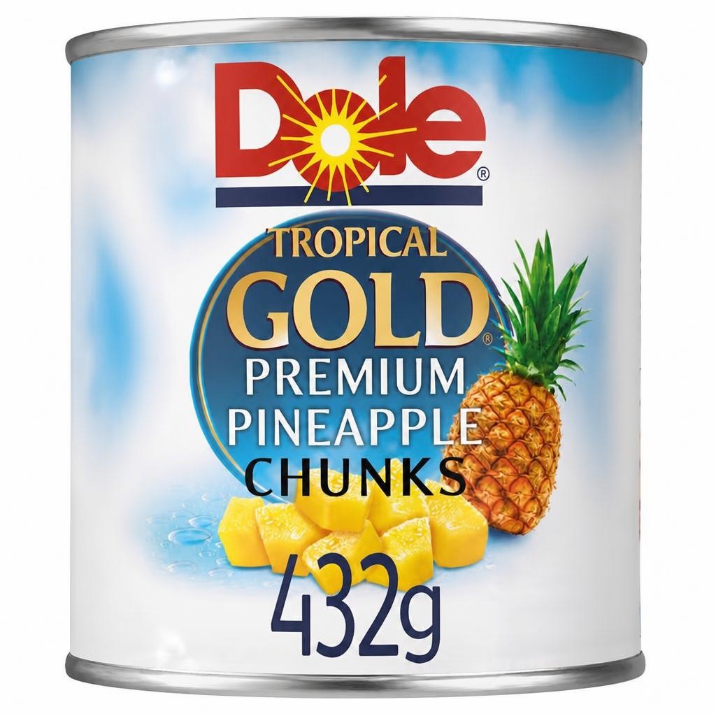 Dole Gold Pineapple Chunks In Juice 432G