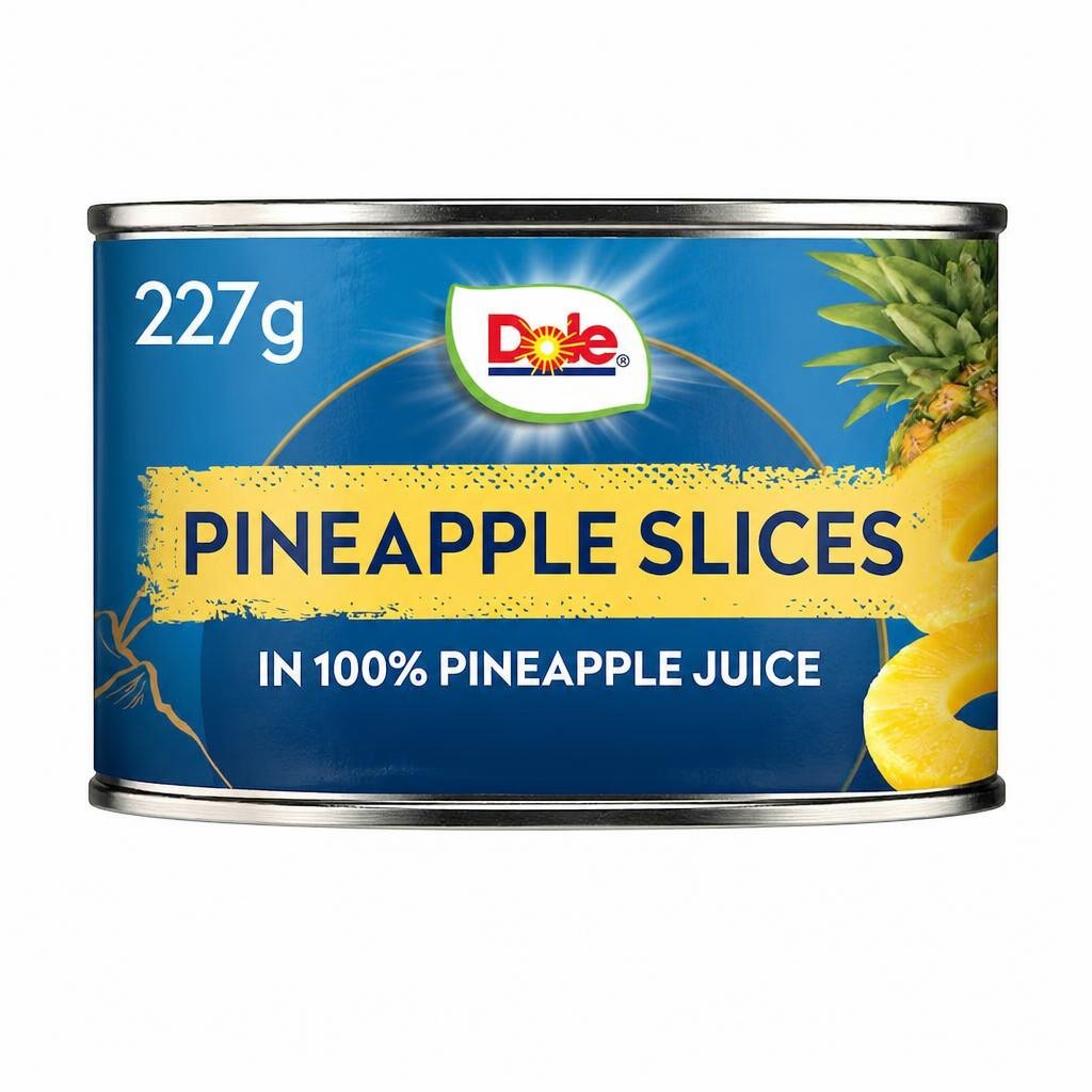 Dole Tropical Pineapple Slices In Juice 227G