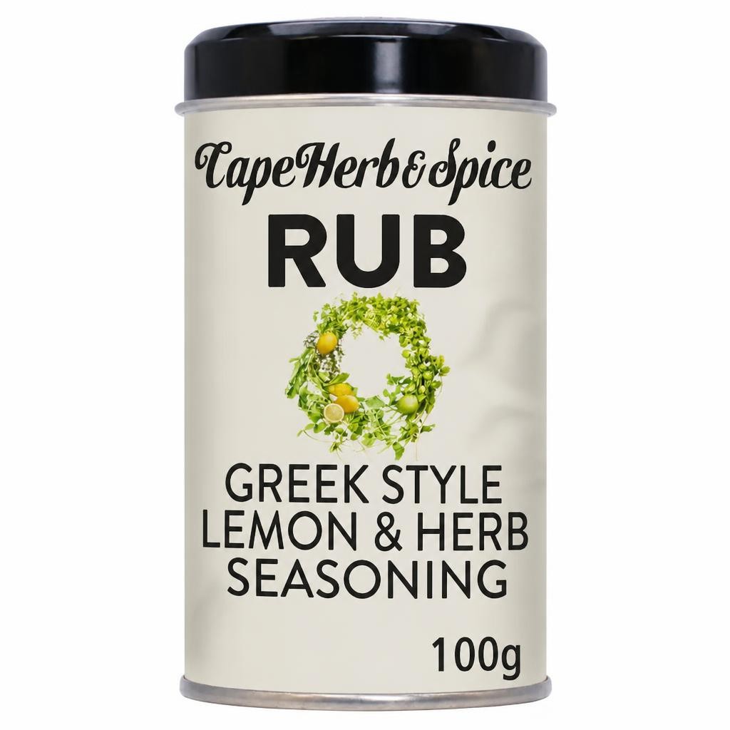 Cape Herb & Spice Rub Greek Style Lemon & Herb Seasoning 100g