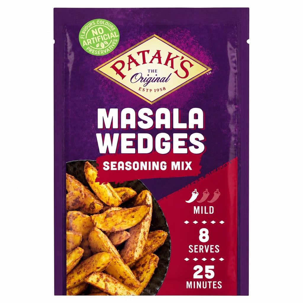 Patak's Masala Wedges Seasoning Mix 25g.