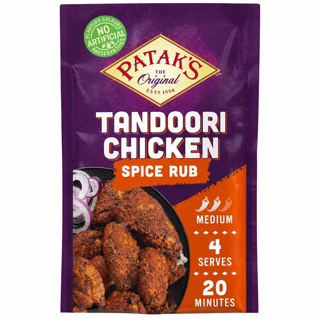 Patak's Indian Tandoori Chicken Spice Rub Seasoning 25g