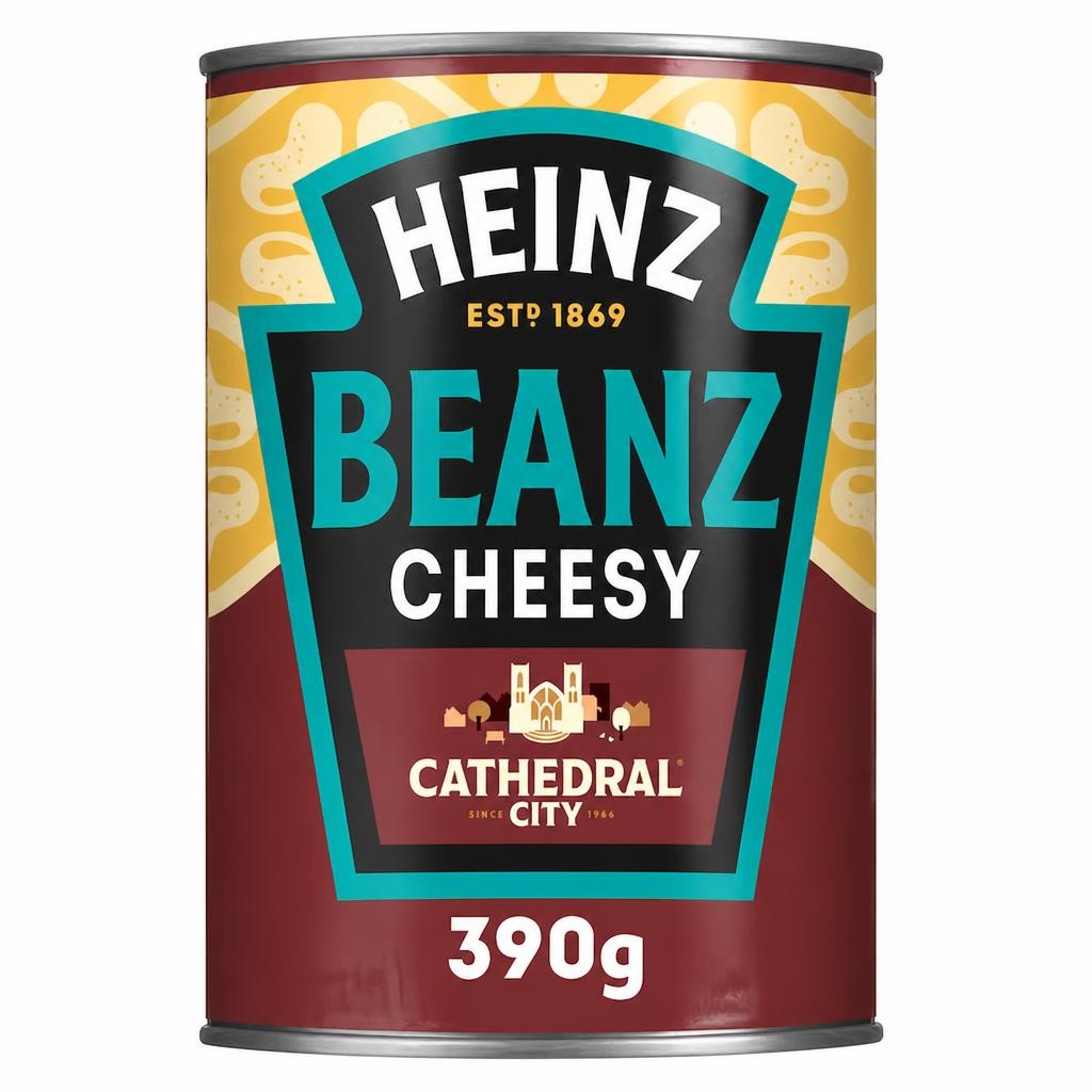 Heinz Cathedral City Cheesy Baked Beans 390G