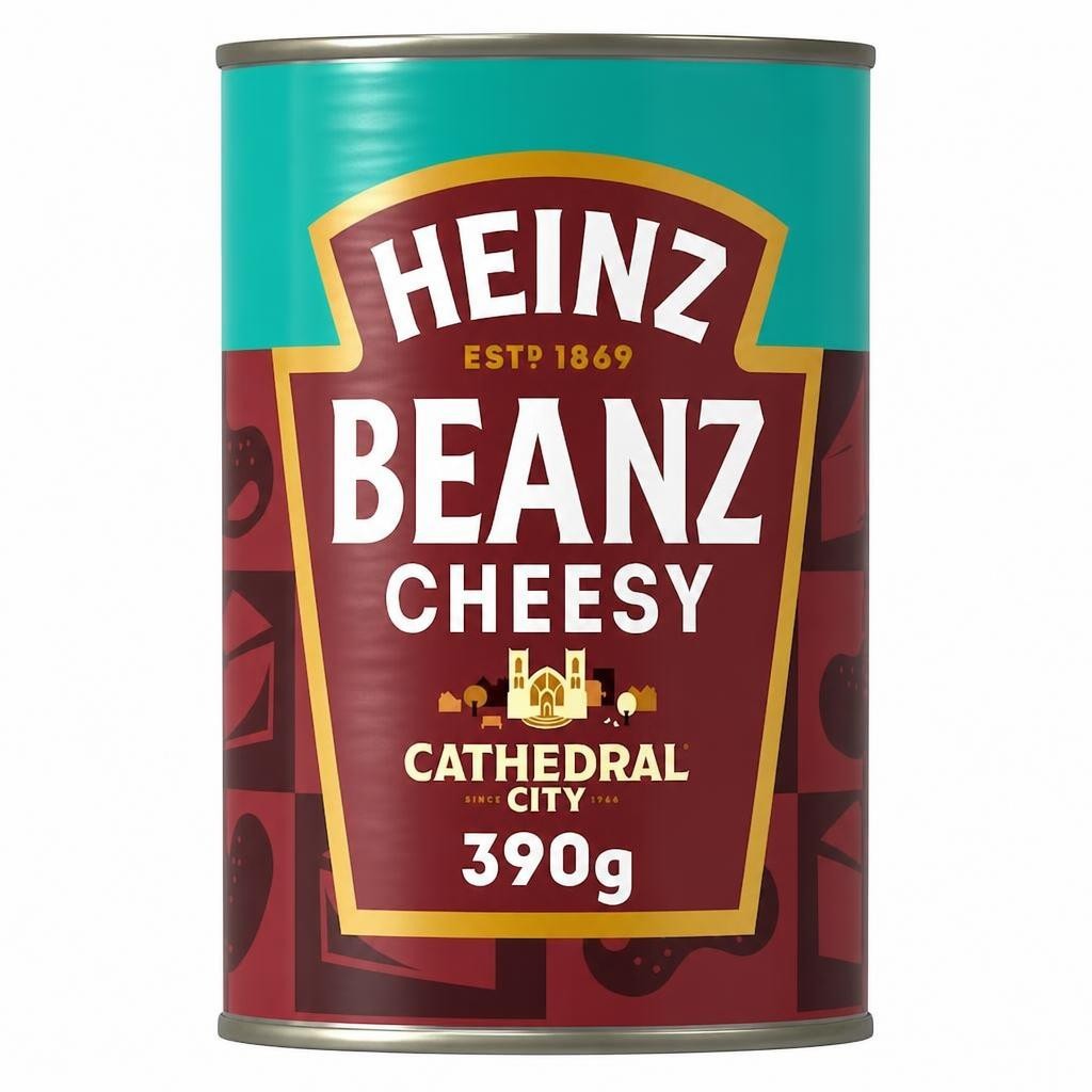 Heinz Cathedral City Cheesy Baked Beans 390G