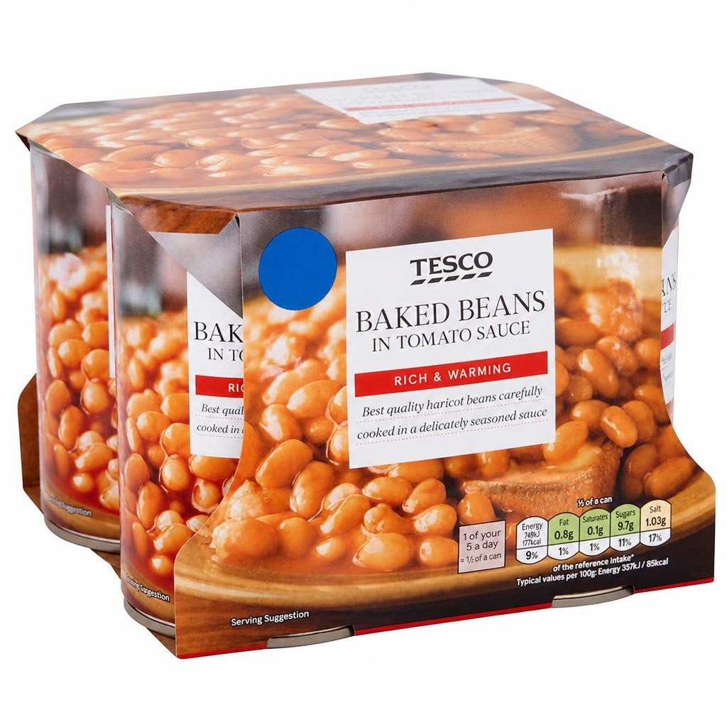 Tesco Baked Beans In Tomato Sauce 4X420g