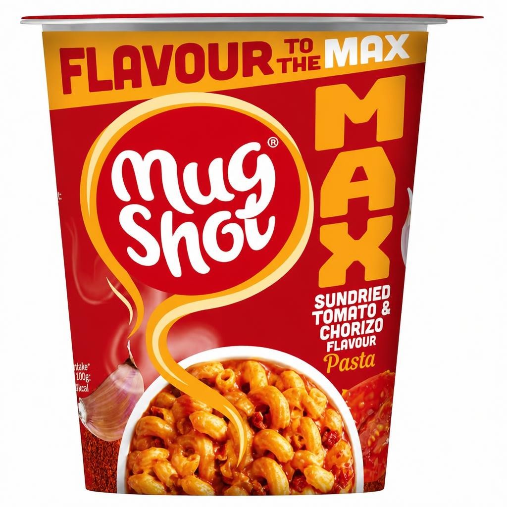 Mug Shot Max Sundried Tomato & Chorizo Flavour Pasta 68g
