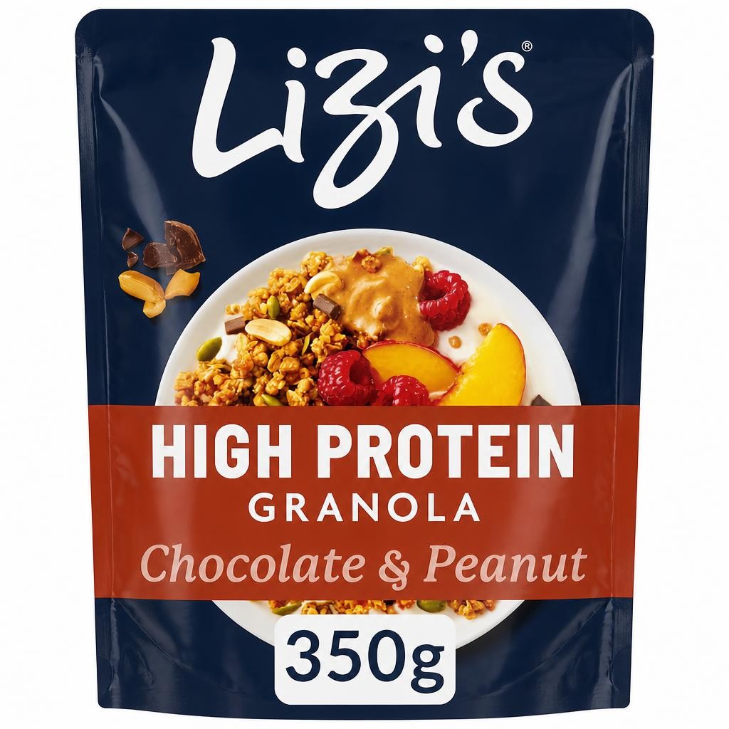 Lizi's High Protein Granola - Chocolate & Peanut 350g