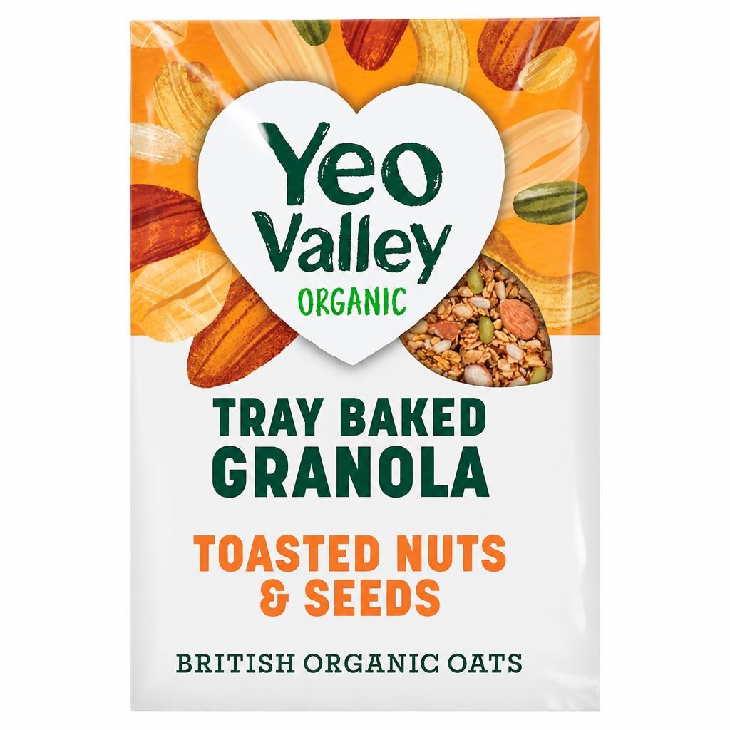 Yeo Valley Organic Tray Baked Granola Toasted Nuts & Seeds 360g