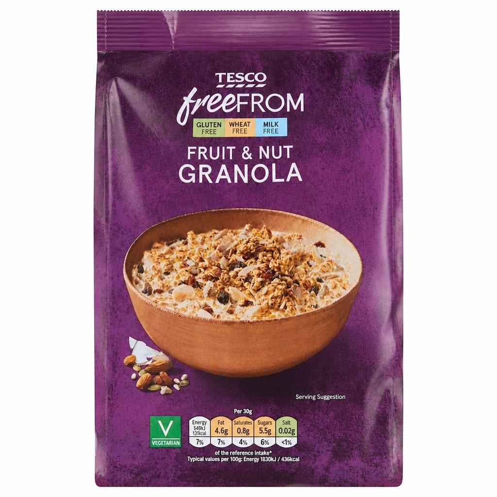 Tesco Free From Fruit & Nut Granola 350g