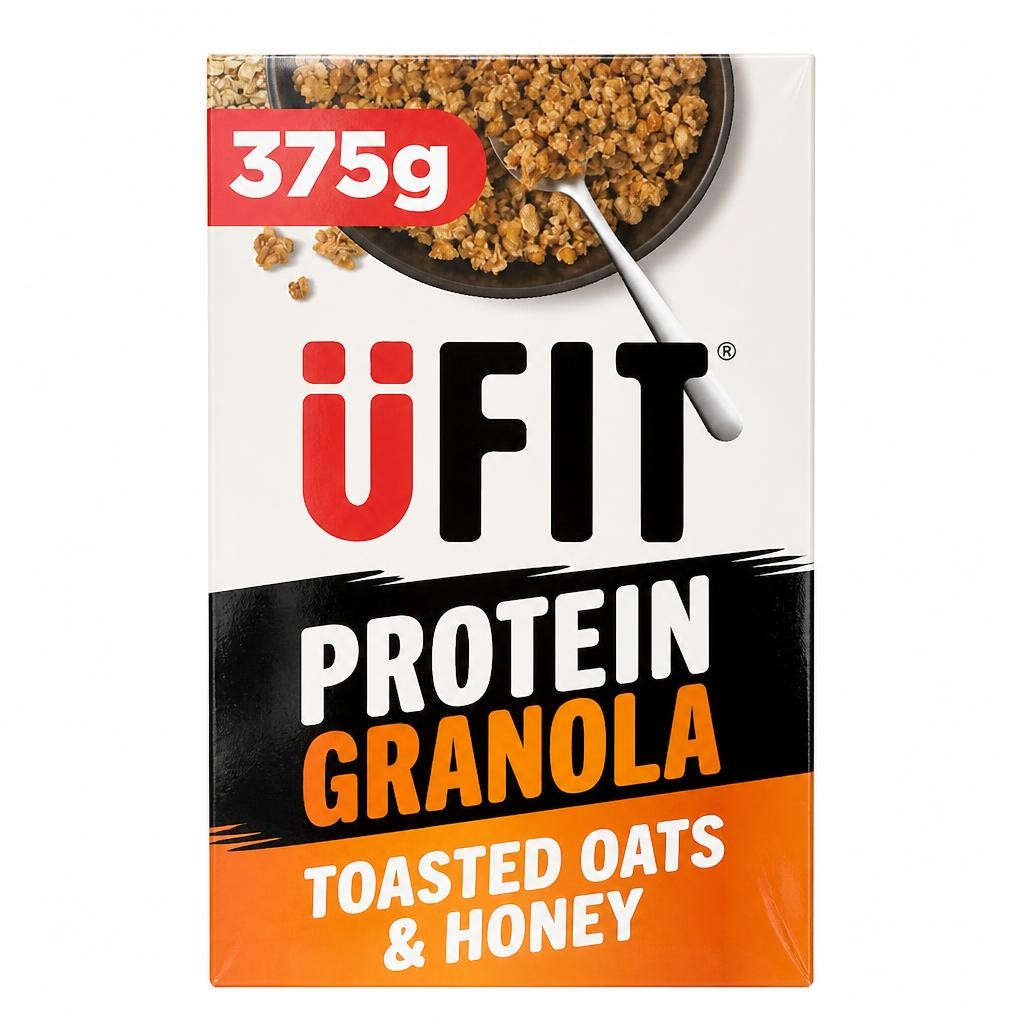UFIT Protein Granola Toasted Oats & Honey Cereal 375g