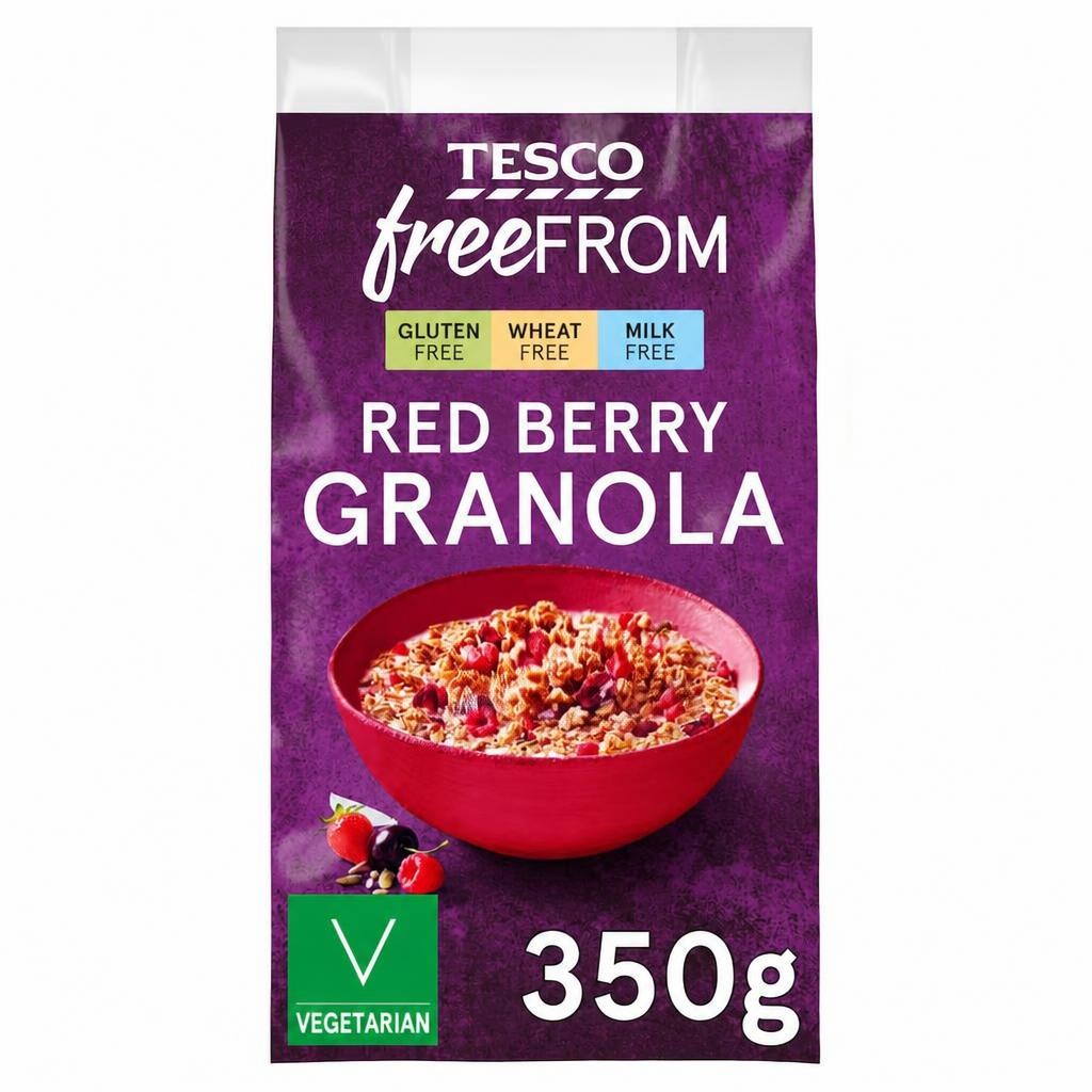 Tesco Free From Red Berry Granola 350g