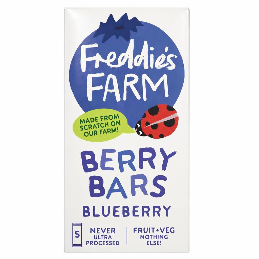 Freddie's Farm Berry Bars - Blueberry 5 x 20g