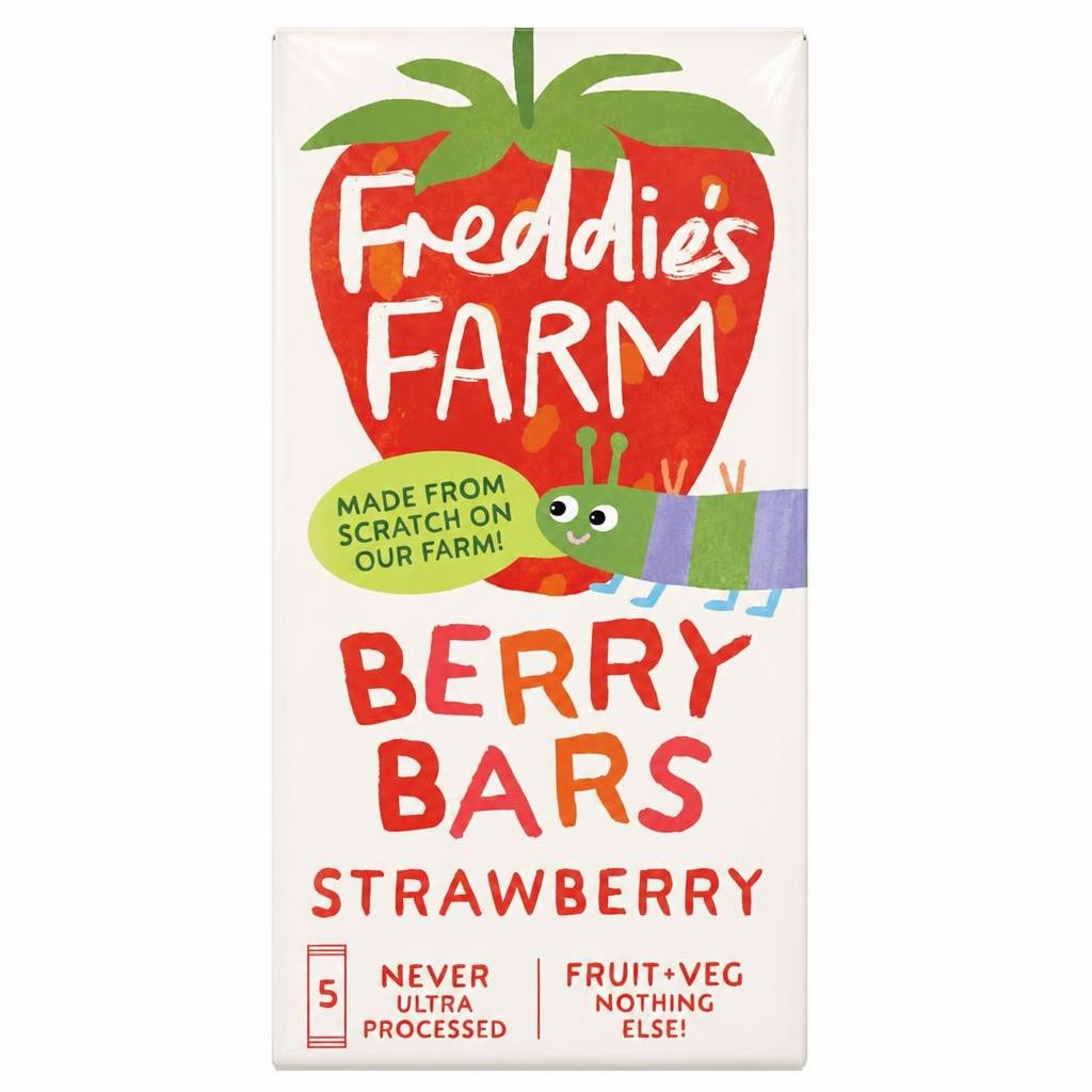 Freddie's Farm Berry Bars - Strawberry 5 x 20g