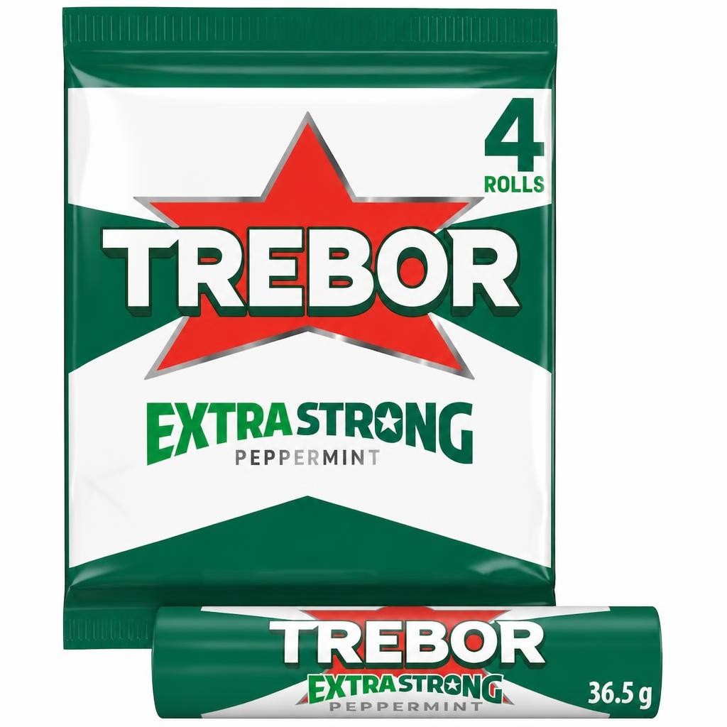 Trebor Extra Strong Peppermint Multipack 4 pack 36.4g