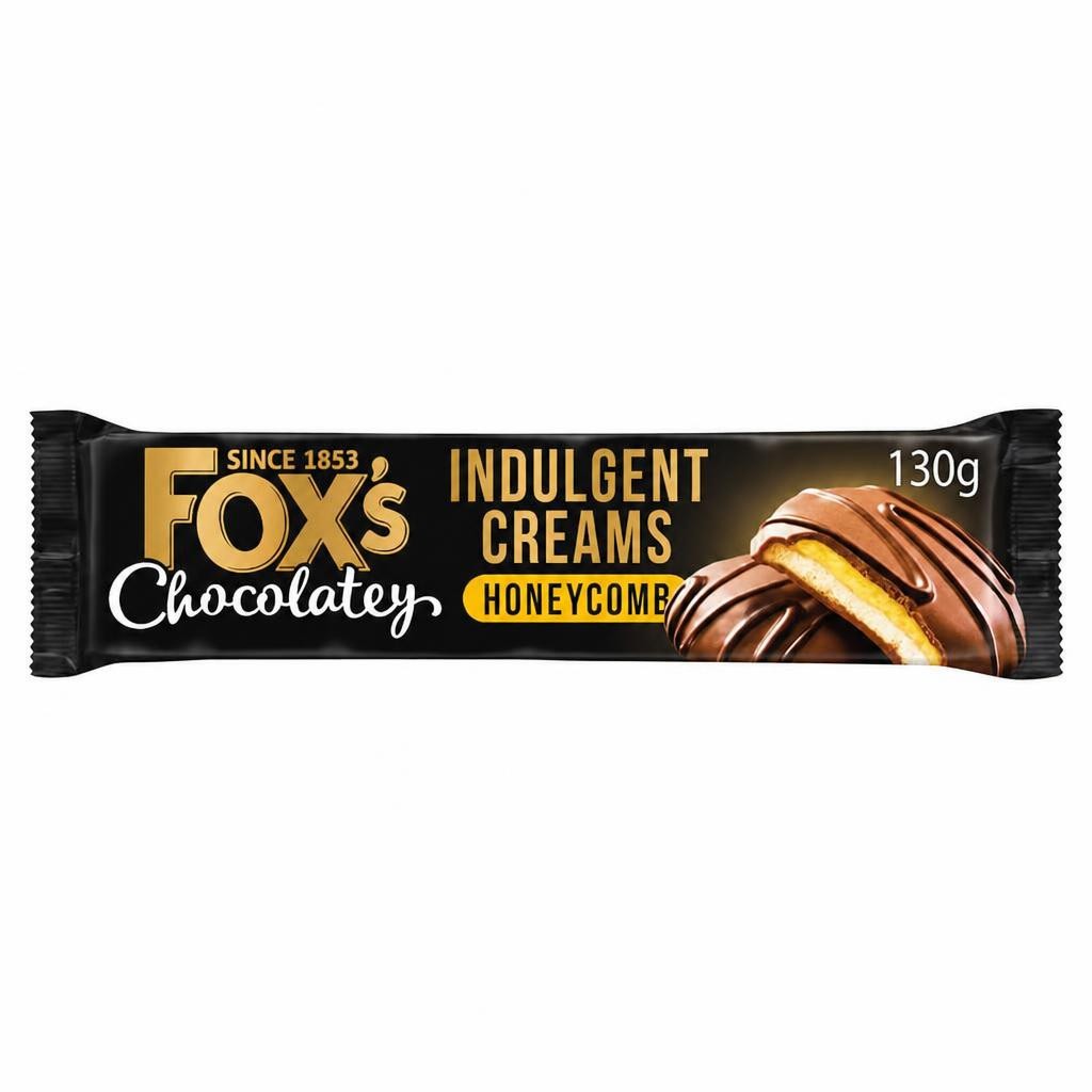 Foxs Chocolatey Indulgent Creams Honeycomb 130G