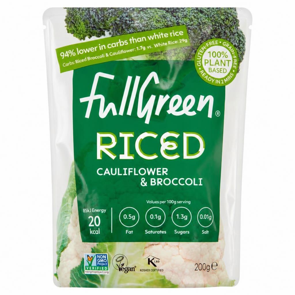 Fullgreen Riced Cauliflower & Broccoli 200g