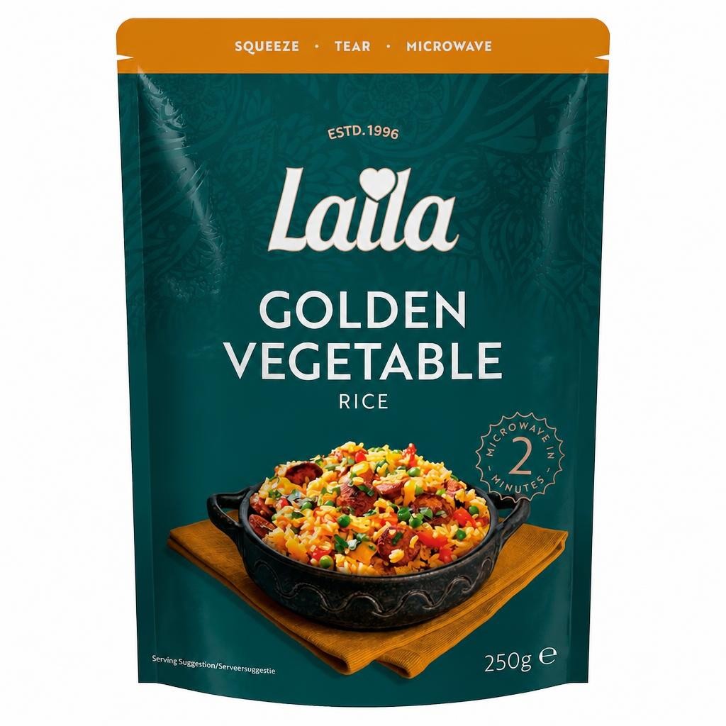 Laila Golden Veg Microwave Rice 250g