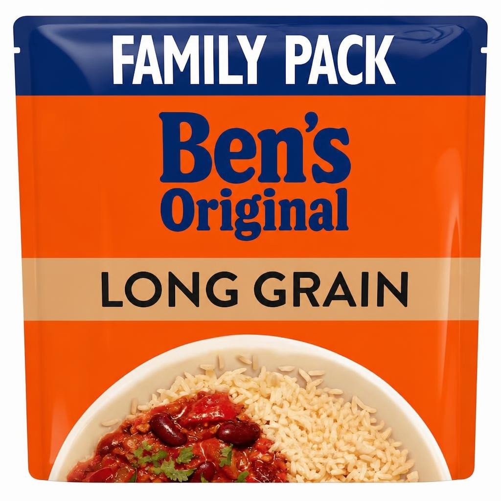 Bens Original Long Grain Microwave Rice Family Pack 450g