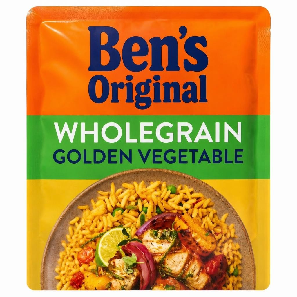 Bens Original Wholegrain Golden Vegetable Microwave Rice 220g