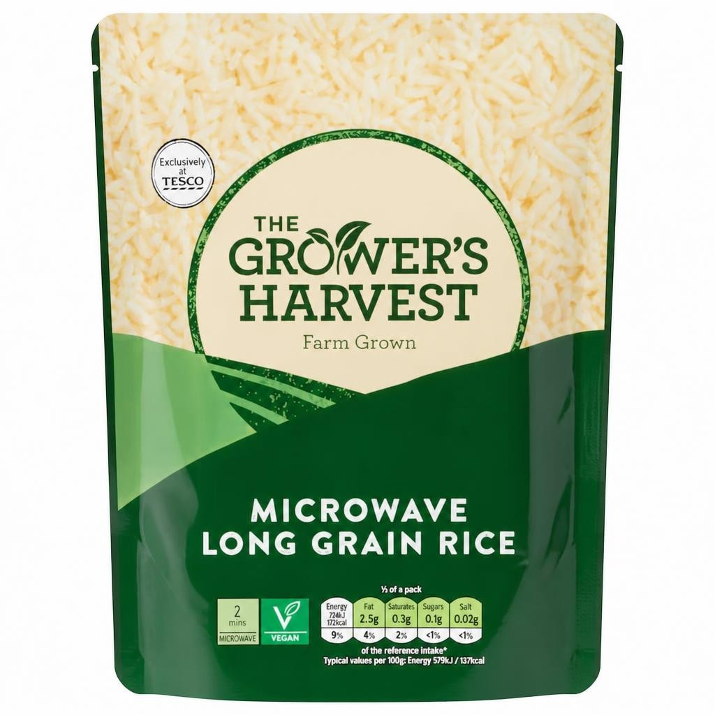 Growers Harvest Microwave Long Grain Rice 250G
