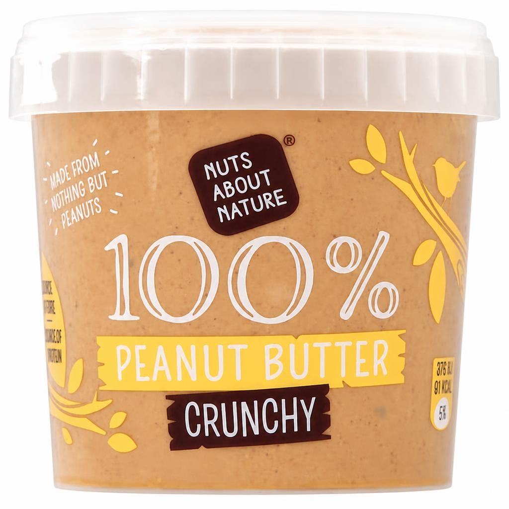 Nuts About Nature 100% Peanut Butter Crunchy No Added Sugar 1Kg