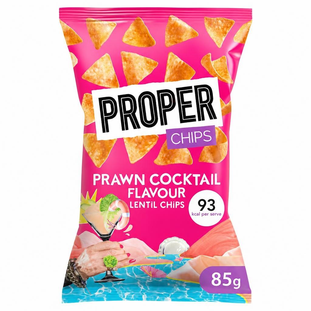 PROPERCHIPS Prawn Cocktail Lentil Chips 85g