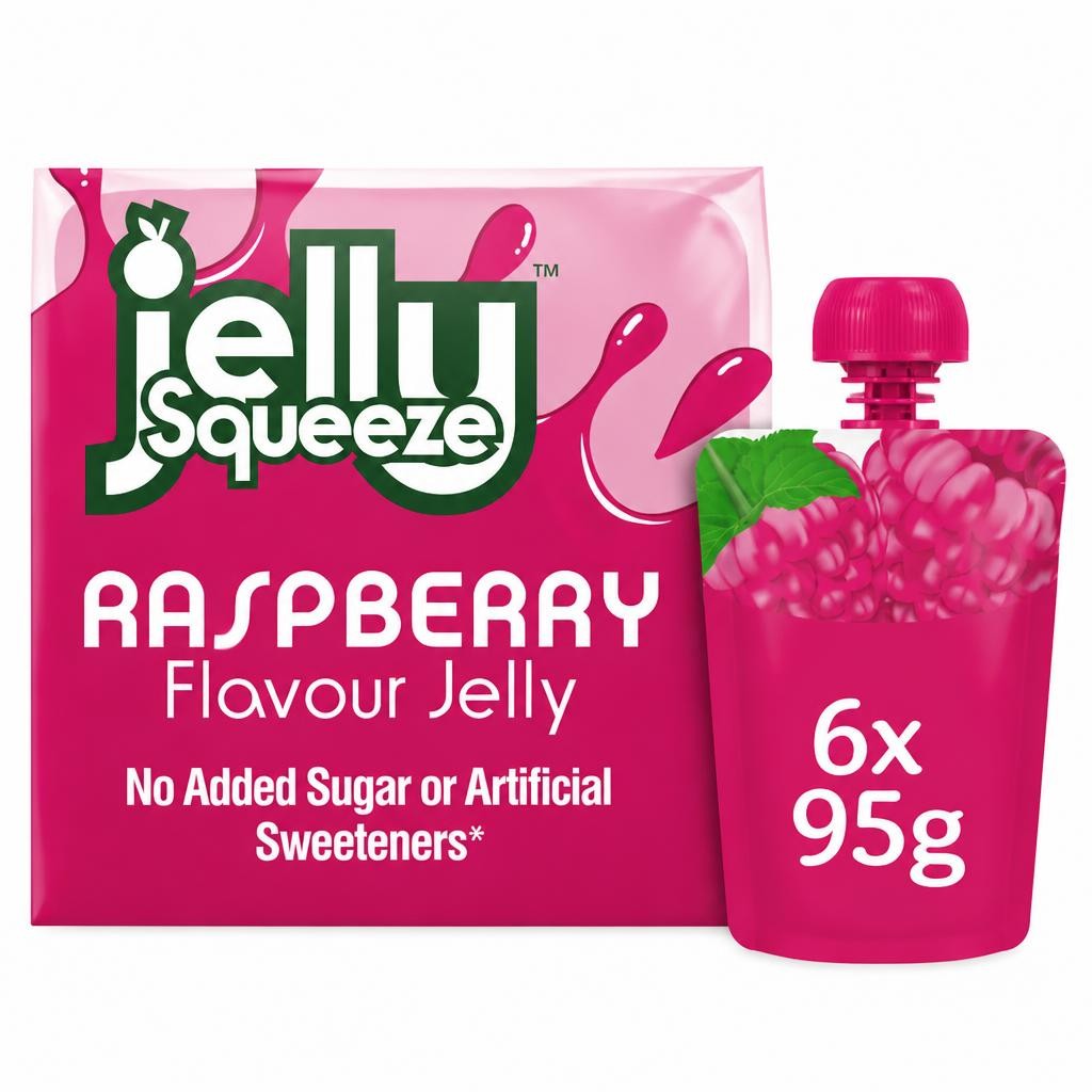 JellySqueeze Raspberry Multipack 6x95g