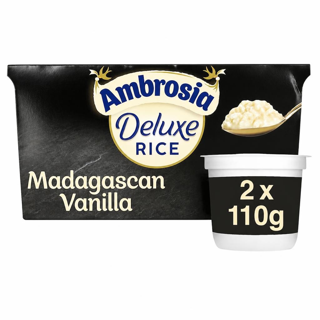 Ambrosia Deluxe Rice Pudding - Madagascan Vanilla 2 x 110g