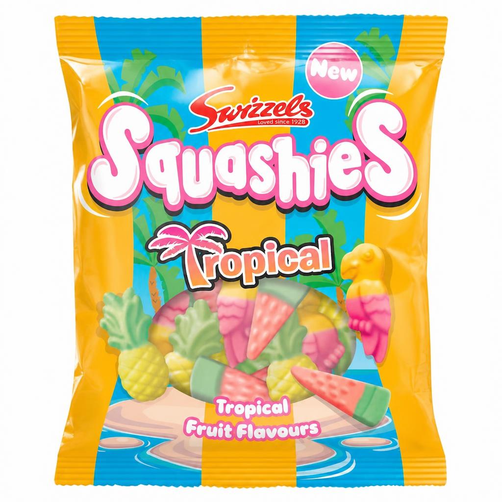 Swizzels Squashies Tropical Fruit Flavours 100g