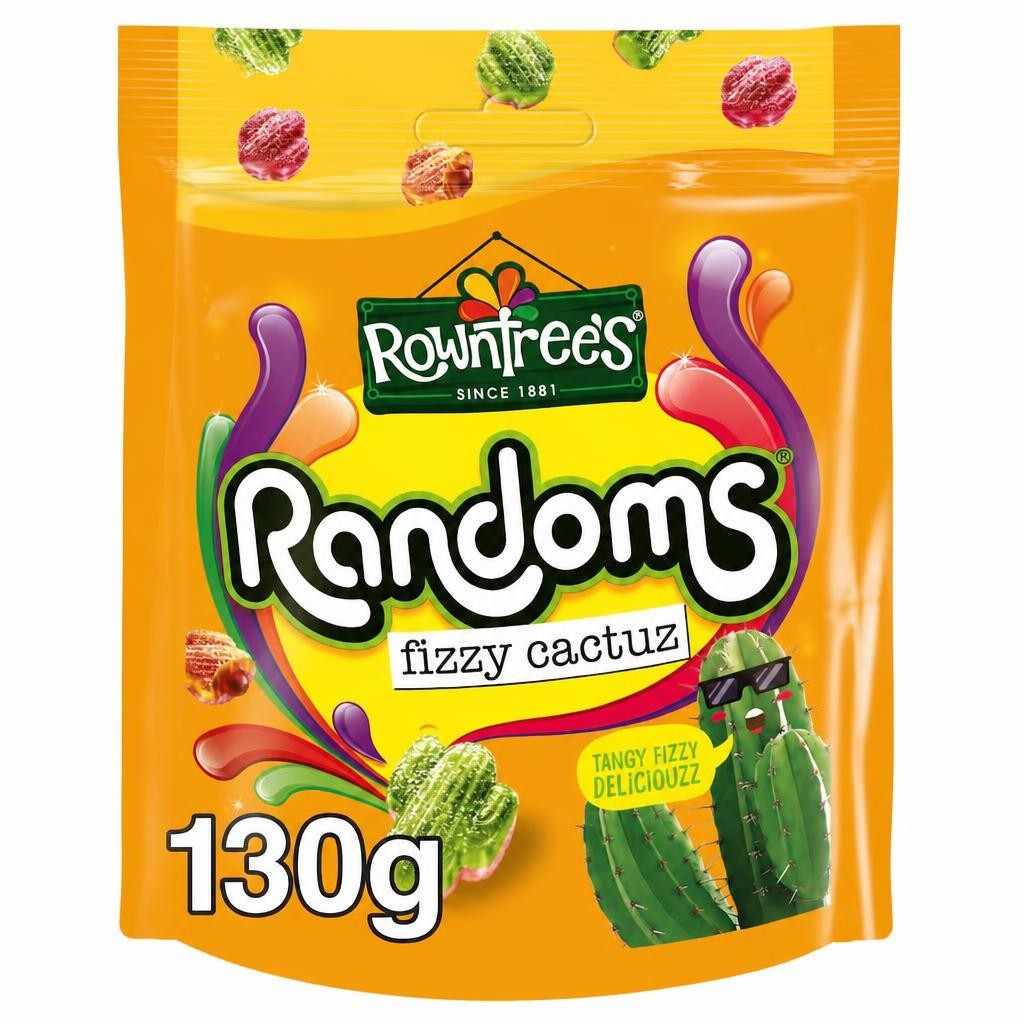 Rowntree's Randoms Fizzy Cactuz Sour Sweets 130g