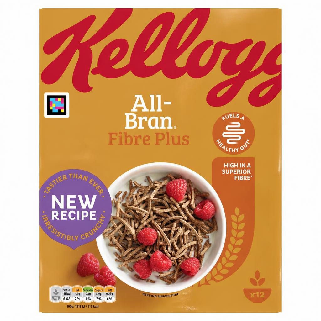 Kellogg's All Bran Fibre Plus Breakfast Cereal 500g