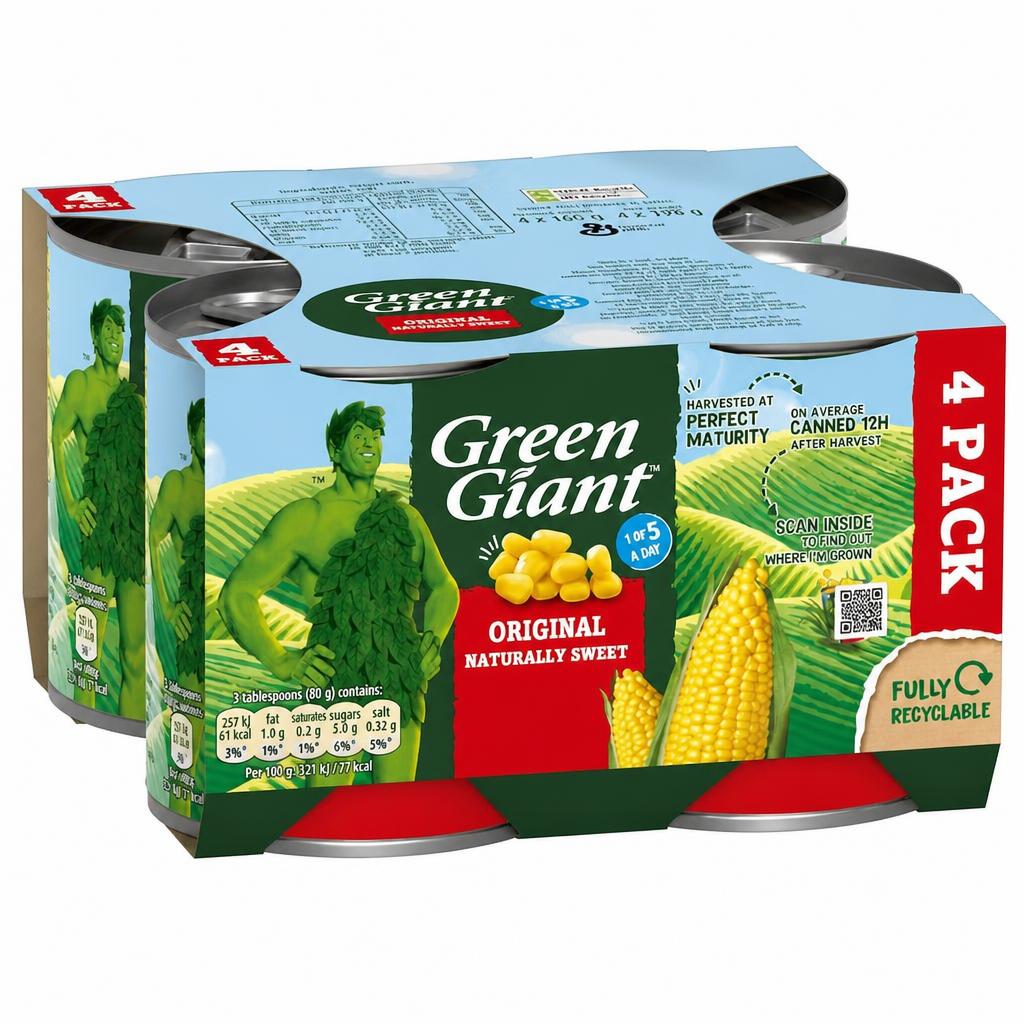 Green Giant Original Sweet Corn 4X198g