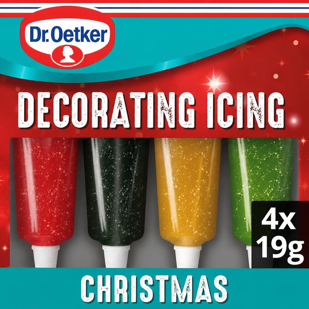 Dr Oetker Christmas Glittery Decorating Icing 76g