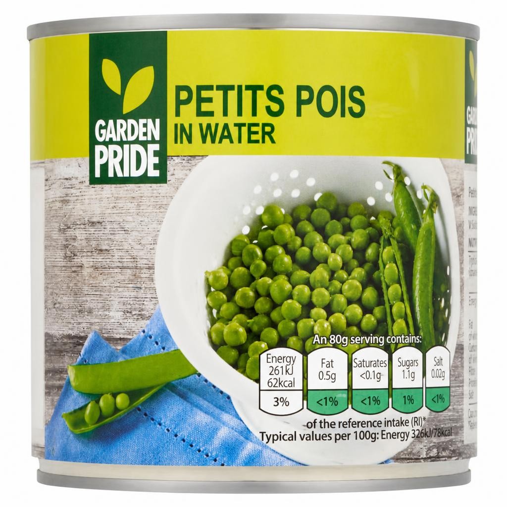 Garden Pride Petit Pois in Water 400g