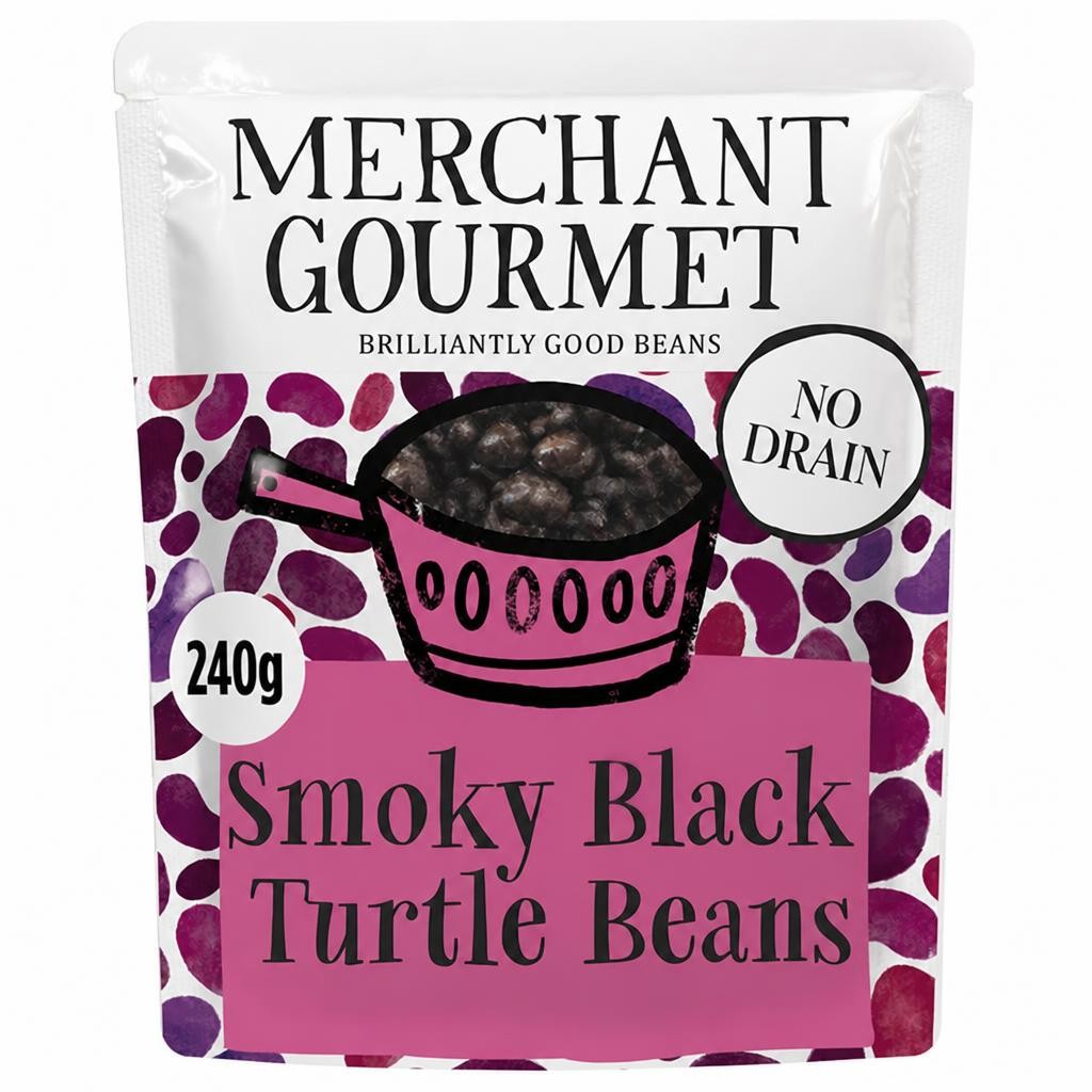 Merchant Gourmet Smoky Black Turtle Beans 240g