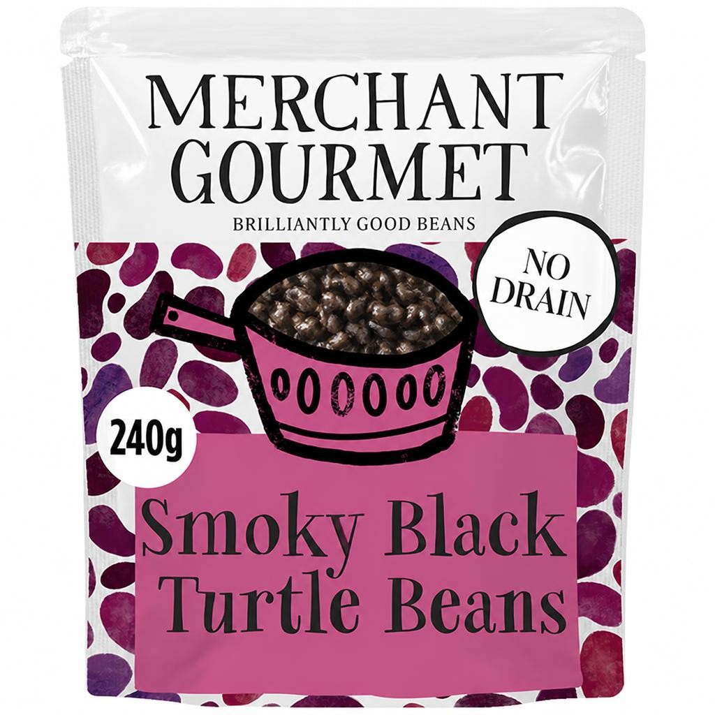 Merchant Gourmet Smoky Black Turtle Beans 240g