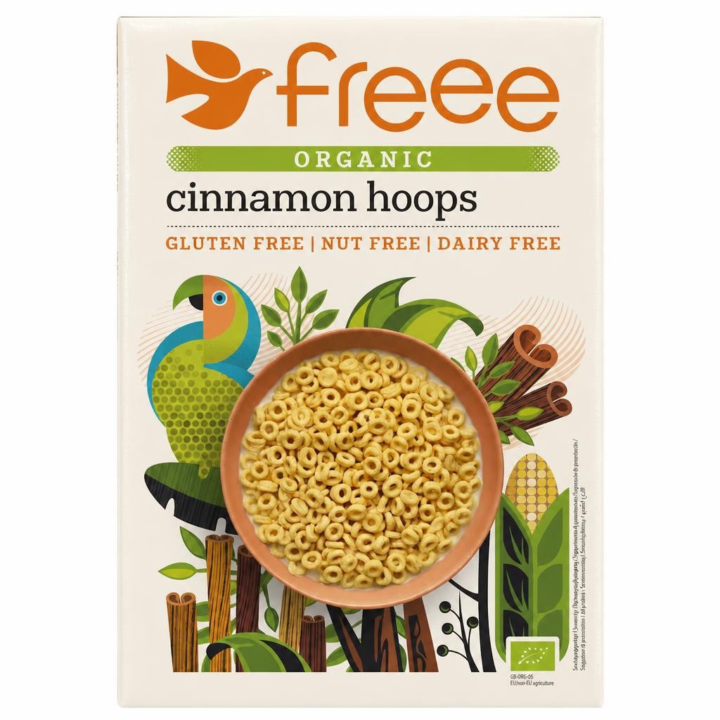 Freee Gluten Free Organic Vegan Cinnamon Hoops 300g