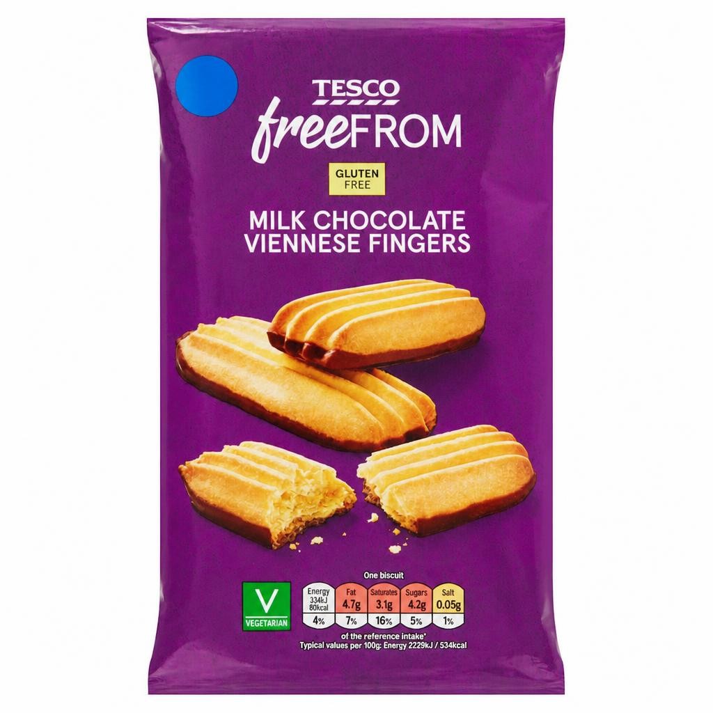 Tesco Free From Half Coated Viennese Fingers 120g