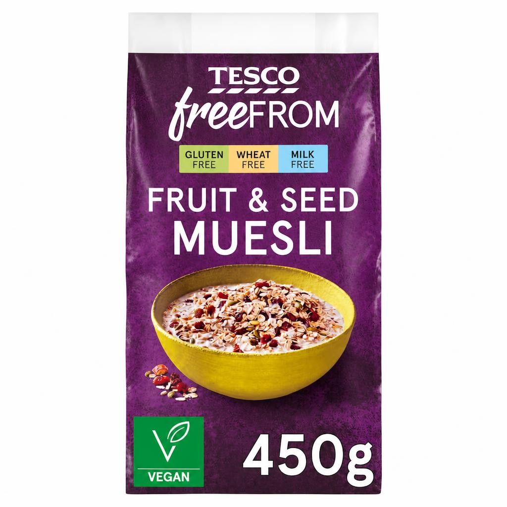 Tesco Free From Fruit & Seed Muesli 450g
