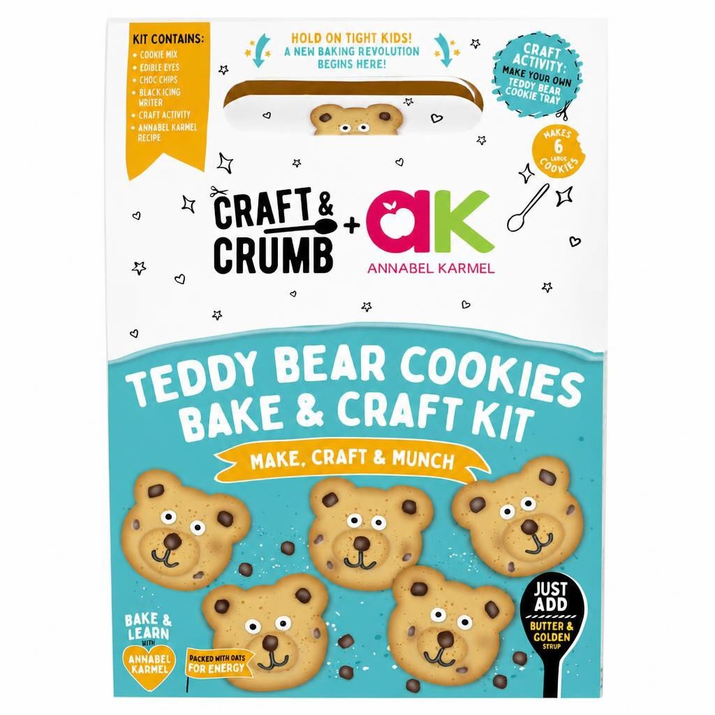 Craft & Crumb Teddy Bear Cookies Bake & Craft Kit 255g