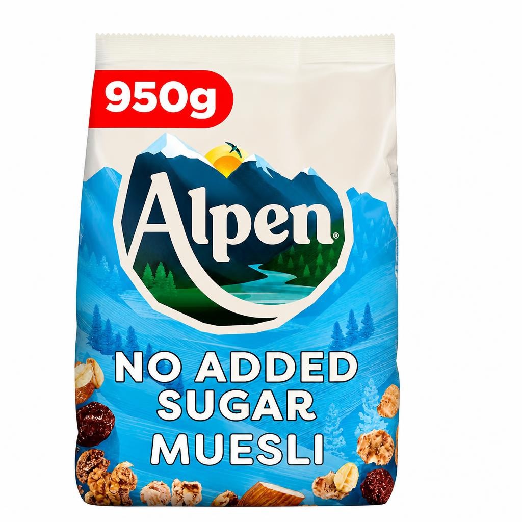 Alpen Muesli No Added Sugar 950g