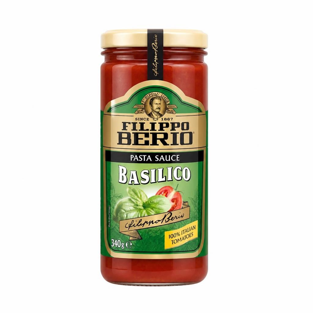 Filippo Berio Basilico Pasta Sauce 340G