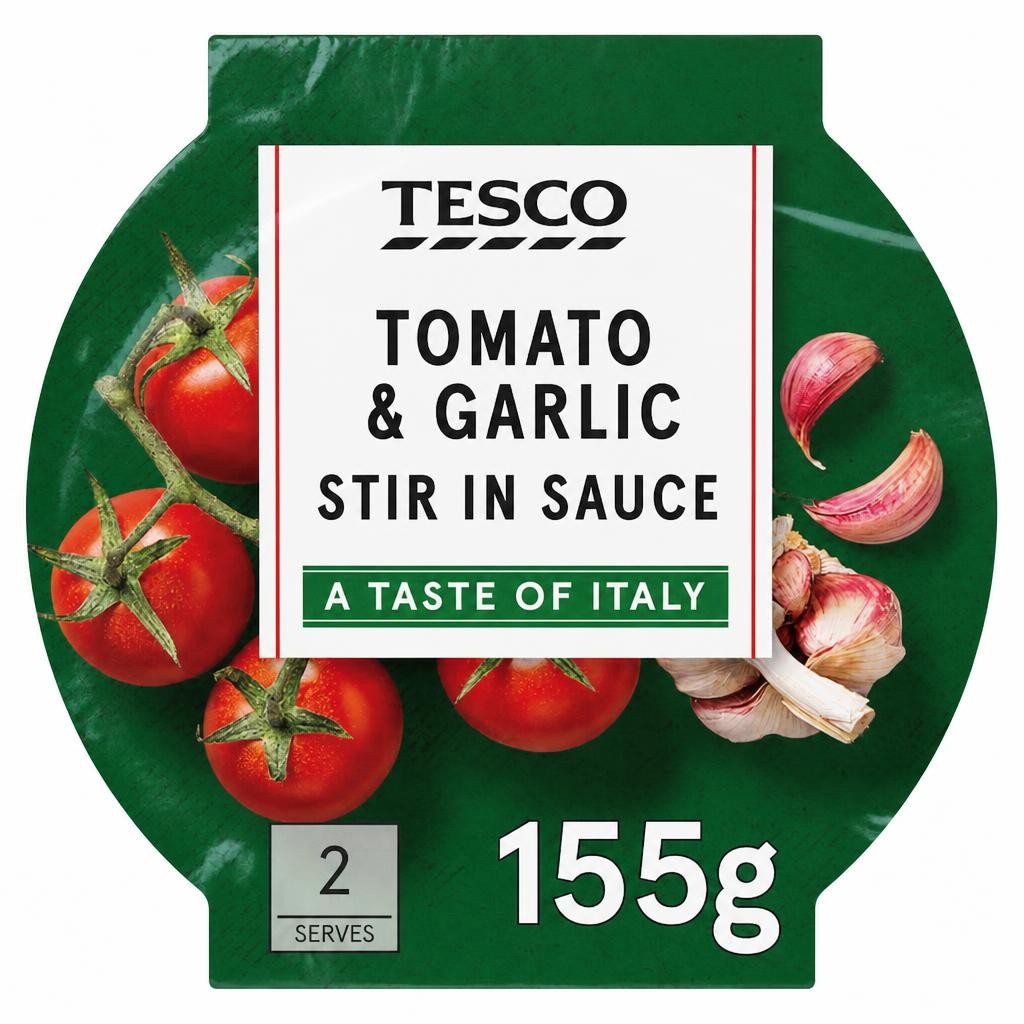Tesco Tomato & Garlic Stir In Sauce 155G