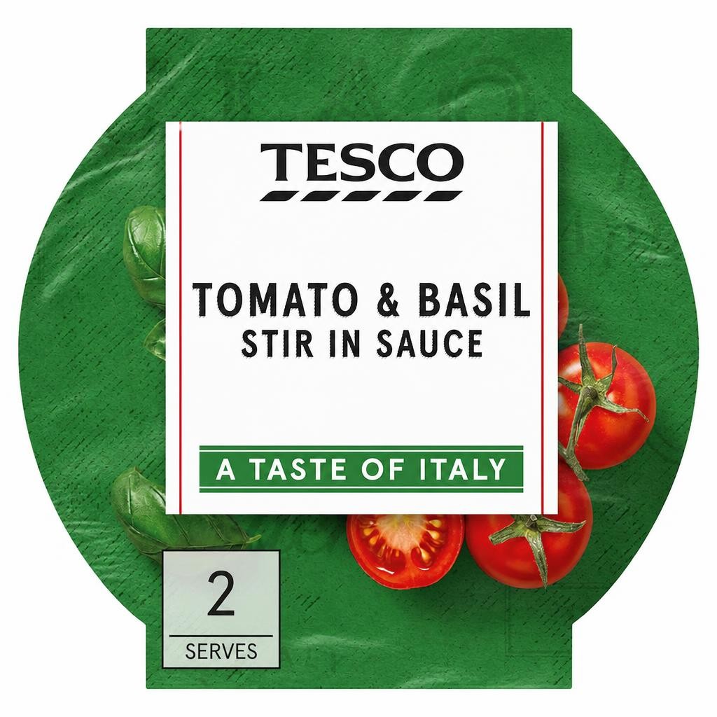 Tesco Tomato & Basil Stir In Sauce 155G