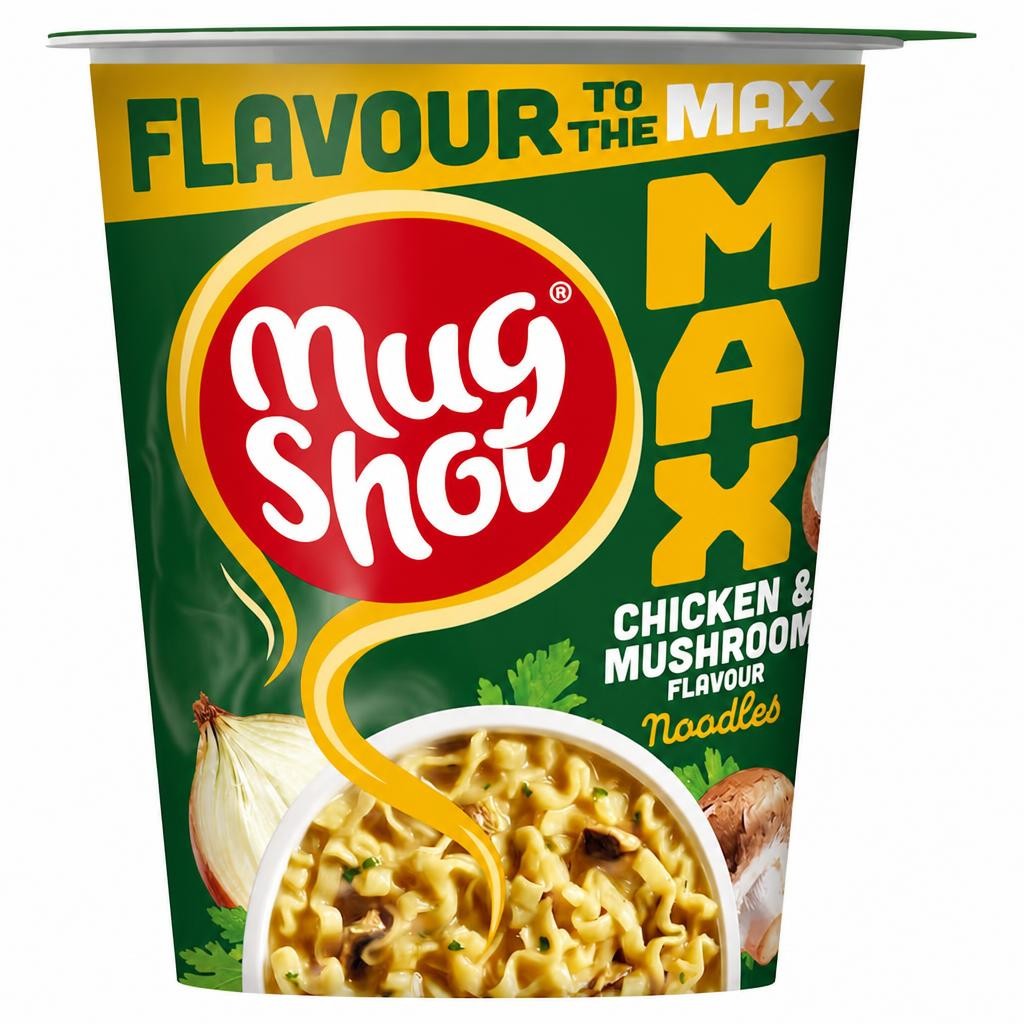 Mug Shot Max Chicken & Mushroom Flavour Noodles 68g
