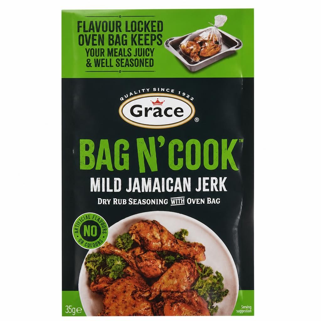 Grace Bag N' Cook Mild Jerk Seasoning 35G