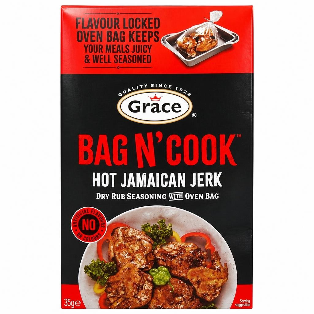 Grace Bag N' Cook Hot Jerk Seasoning 35G